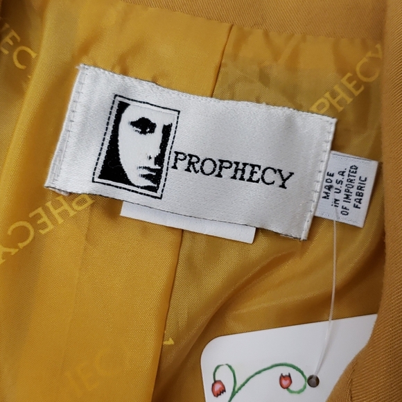 Prophecy gold jacket blazer size 6 - Picture 5 of 7